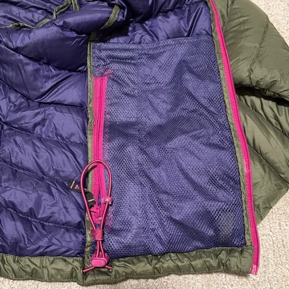 PrAna Olive Down Puffer Jacket sz M - Picture 5 of 6